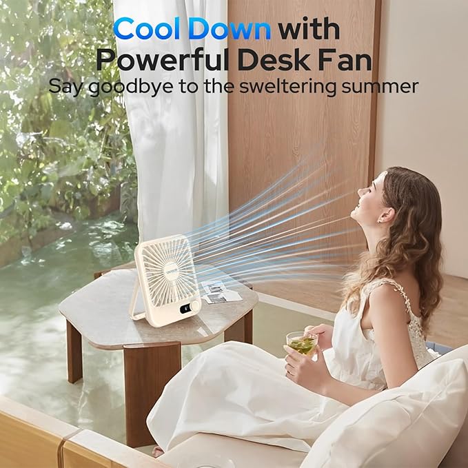 UN1QUE Slim Portable Desk Fan