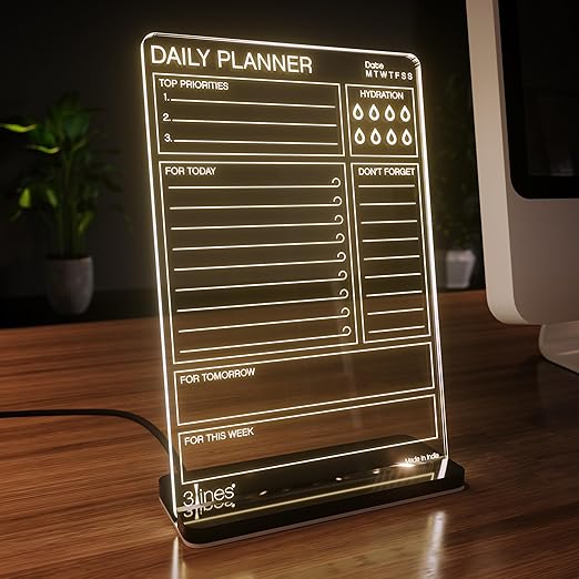 Acrylic LED Writing Board with USB Stand/Base